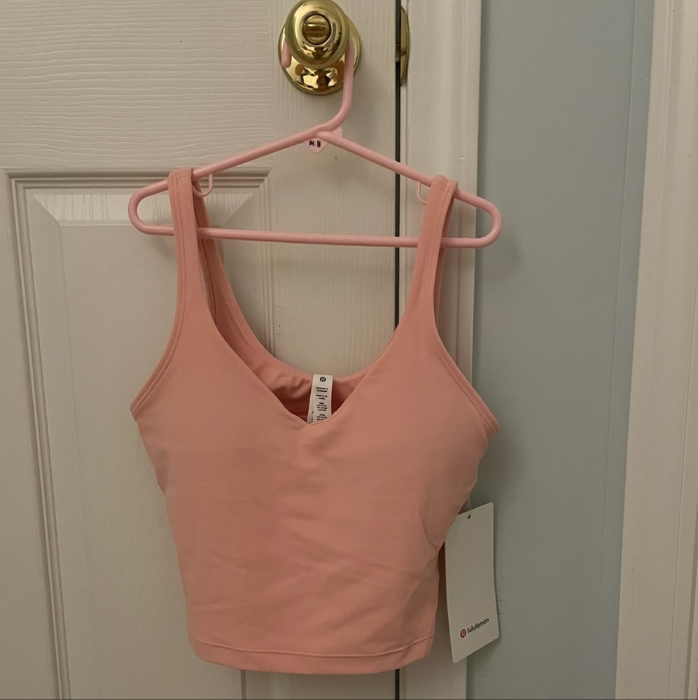 Lulu lemon Dew Pink Align Top Size 4